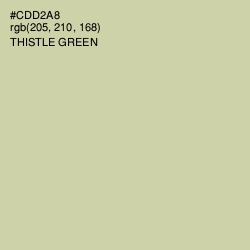 #CDD2A8 - Thistle Green Color Image